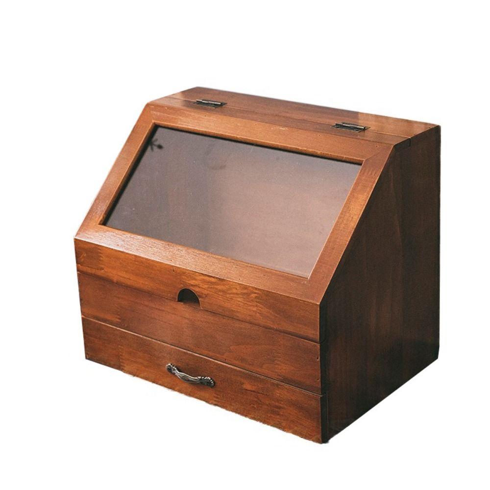 Пыленепроницаемые деревянные шкафы для хранения вещей, винтажные деревянные органайзеры для хранения ювелирных изделий, ящики для хранения, домашняя коробка