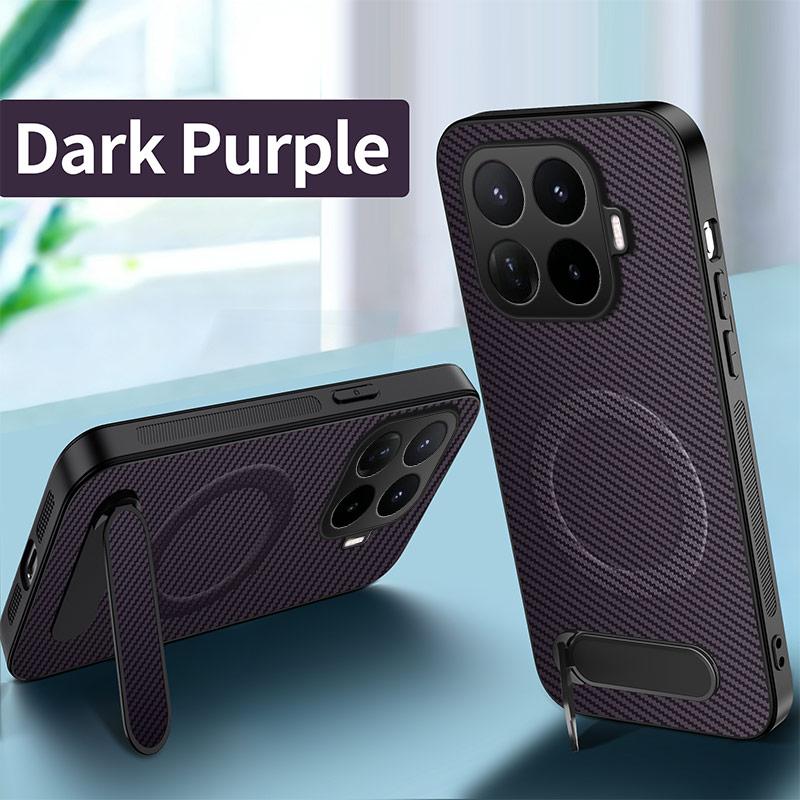 For Xiaomi 17T 17T Pro Case Lmitation Carbon Fiber Magnetic Stand Anti-Fingerprint Shockproof Cover For Xiaomi 17 T/Pro Funda