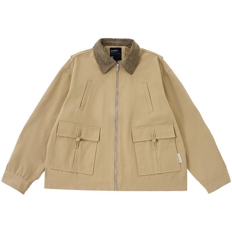 CLOT Jackets Unisex Lapel Moderate Workwear CTJK25F41012
