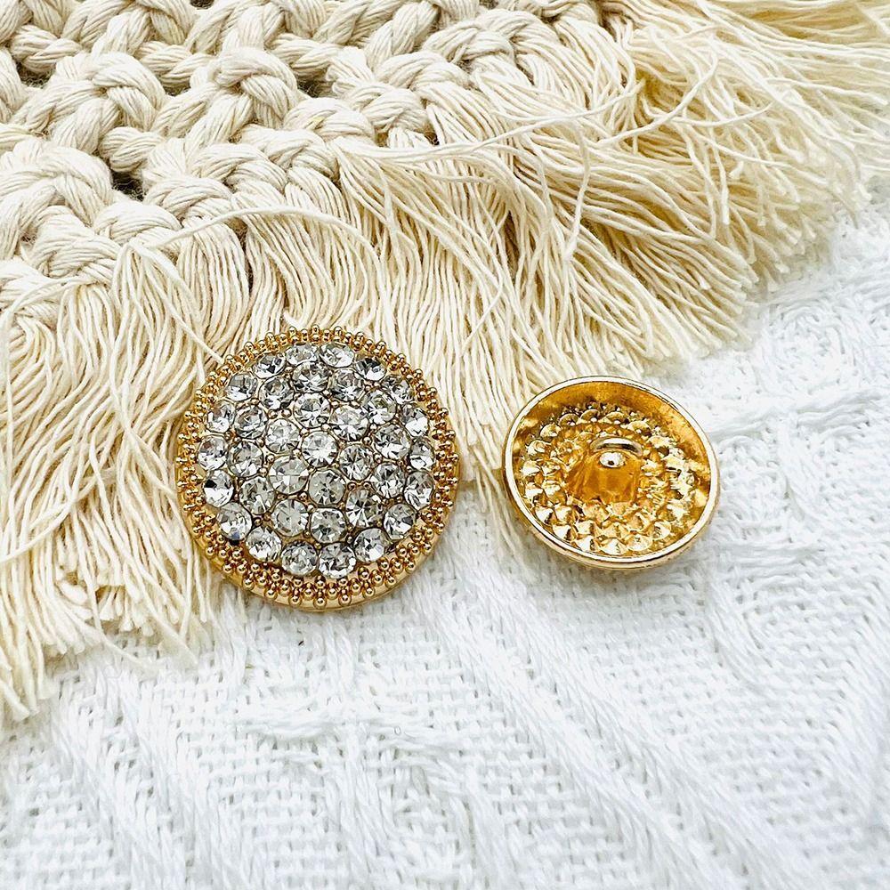 Quality DIY Clothing Decoration Metal Rhinestone Buttons Sewing Button Shirt Buttons Needlework