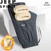 JEEP SPIRIT Мужские зимние флисовые брюки прямого кроя в стиле кэжуал