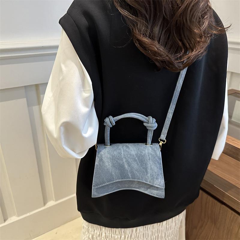 Elegant Women's Casual Pu Handbag Stylish Solid Color Small Square Bag For Fall