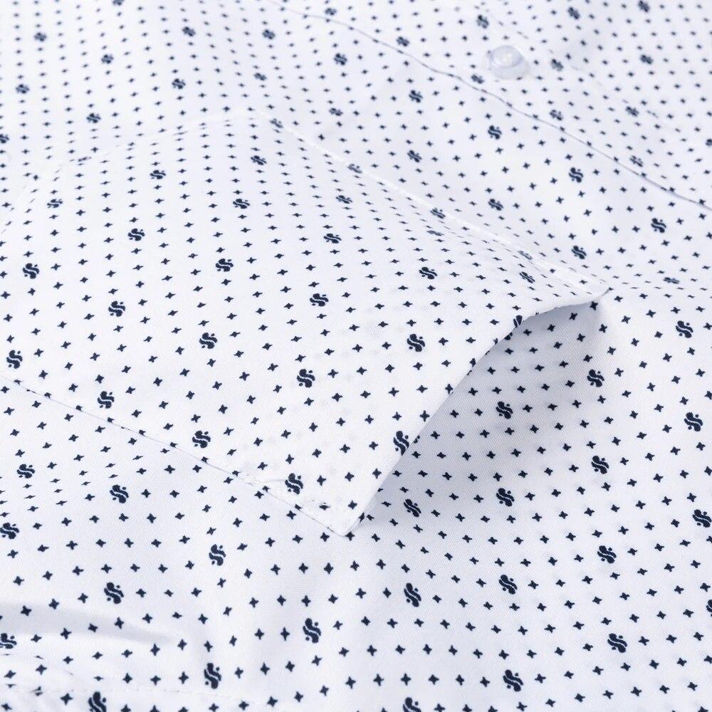 Мужская хлопковая деловая офисная рубашка Danmo, классические классические рубашки с длинными рукавами и принтом в полоску, большие размеры