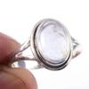 Natural Aquamarine Gemstone Handmade 925 Solid Sterling Silver Ring S.9.5 T5E63