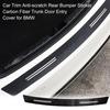 Наклейка на задний бампер автомобиля с защитой от царапин, дверь багажника из углеродного волокна