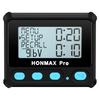 HONMAX 8100 Профессиональный интервальный таймер/секундомер с подсветкой, зарядкой USB-C и часами (черный)