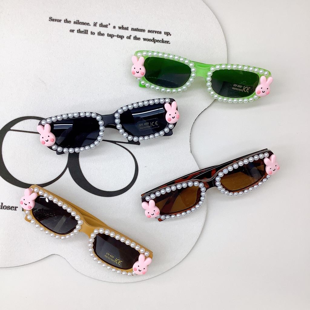 Diy Fashion Children'S Sunglasses Small Box Trend Rabbit Cute Baby Sunglasses Sunscreen Sunscreen Glasses