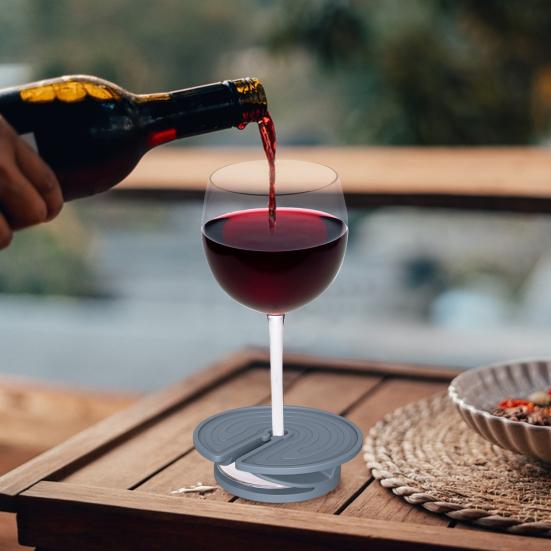 Подставка для пляжного стакана, инновационная подставка для бокалов вина, уникальный дизайн лабиринта, многофункциональный силиконовый пляжный аксессуар, подставка под песочек для напитков