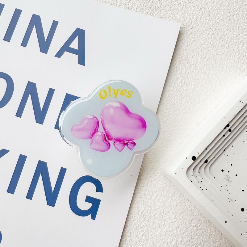 Mobile Phone Airbag Holder Adhesive Type Stretchable Heart Pounding Love Flying Kiss Fun Desktop TV Stand Niche