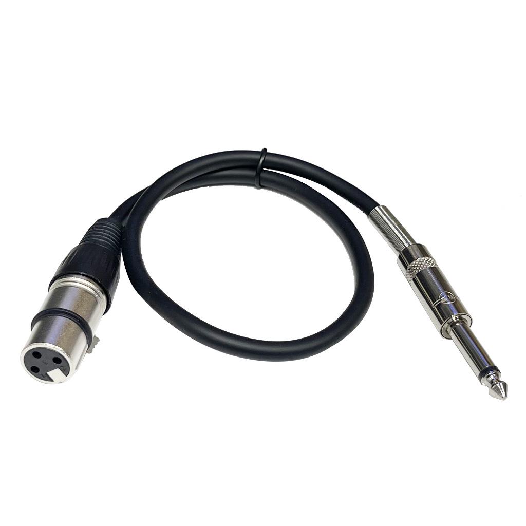 6.35mm to XLR Female Unbalanced Microphone Cable, Audio Mixer Cable - Available in 1.5m/3m/5m/10m Lengths