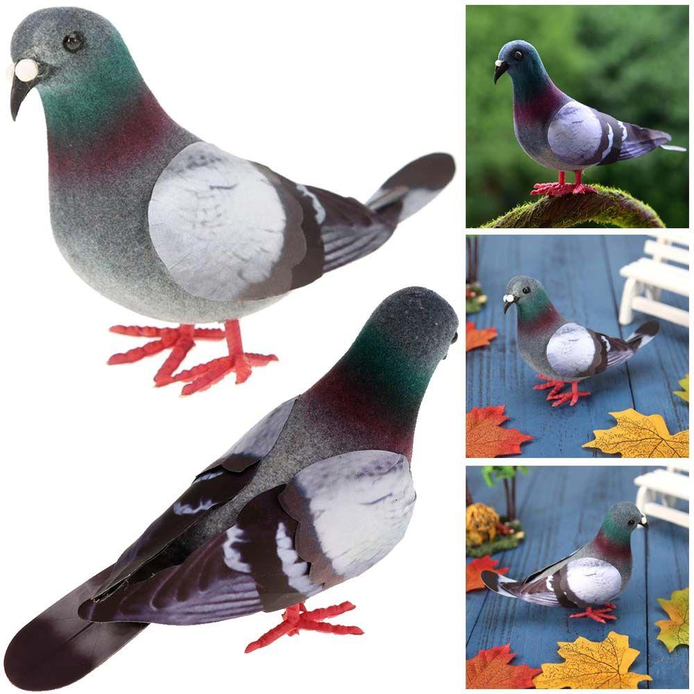 Ornaments Home Decoration Simulation Grey Pigeon Artificial Birds Imitation Animal Dove Model