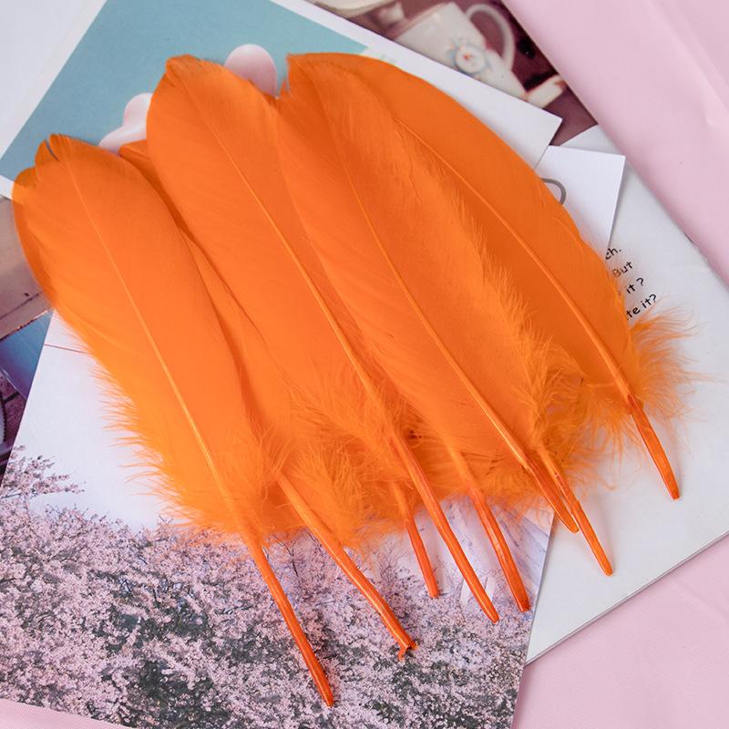 50Pcs15-20Cm Natural Goose Feather Multicolor Handicraft Dream Catcher Swan Feather Family Party Jewelry Decoration