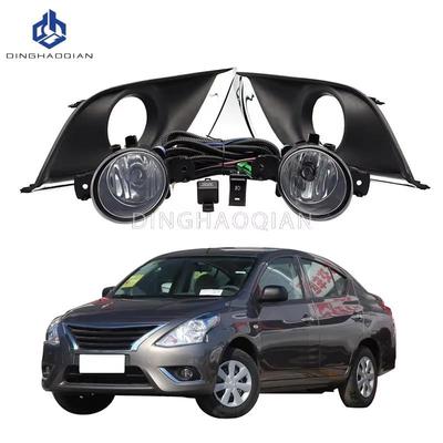1 комплект Противотуманные фары Фара для Nissan Sunny Almera Versa 2014 2015 2016 2017 2018 Комплект автомобильных противотуманных фар с проводкой, лампочками, переключателем