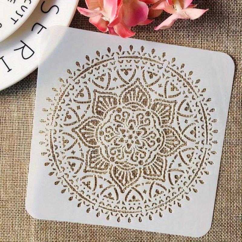 9 шт./набор мандалы круглая геометрия DIY трафареты для наслоения живопись скрапбукинг раскраска тиснение альбом декоративный шаблон