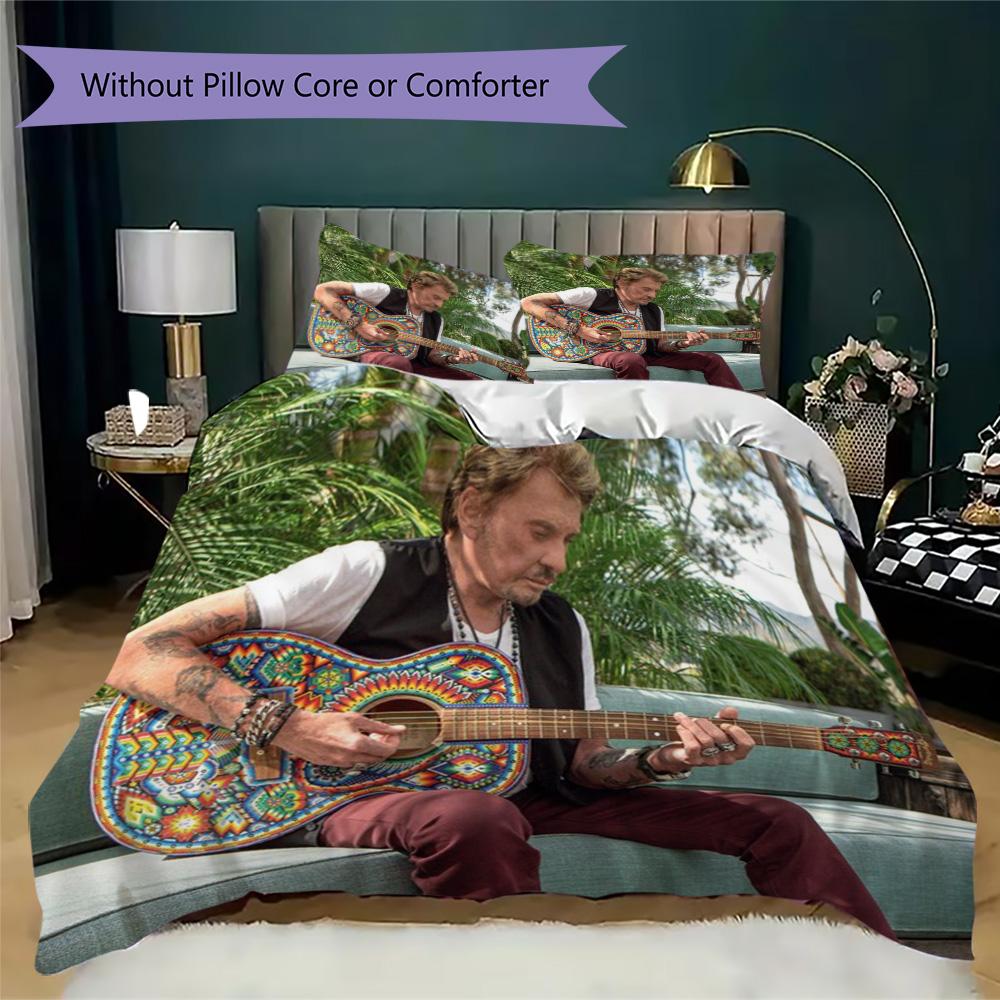 French legendary rock singer and actor Johnny Hallyday provides comfortable bedding covers and pillowcases for home use (without core) K10