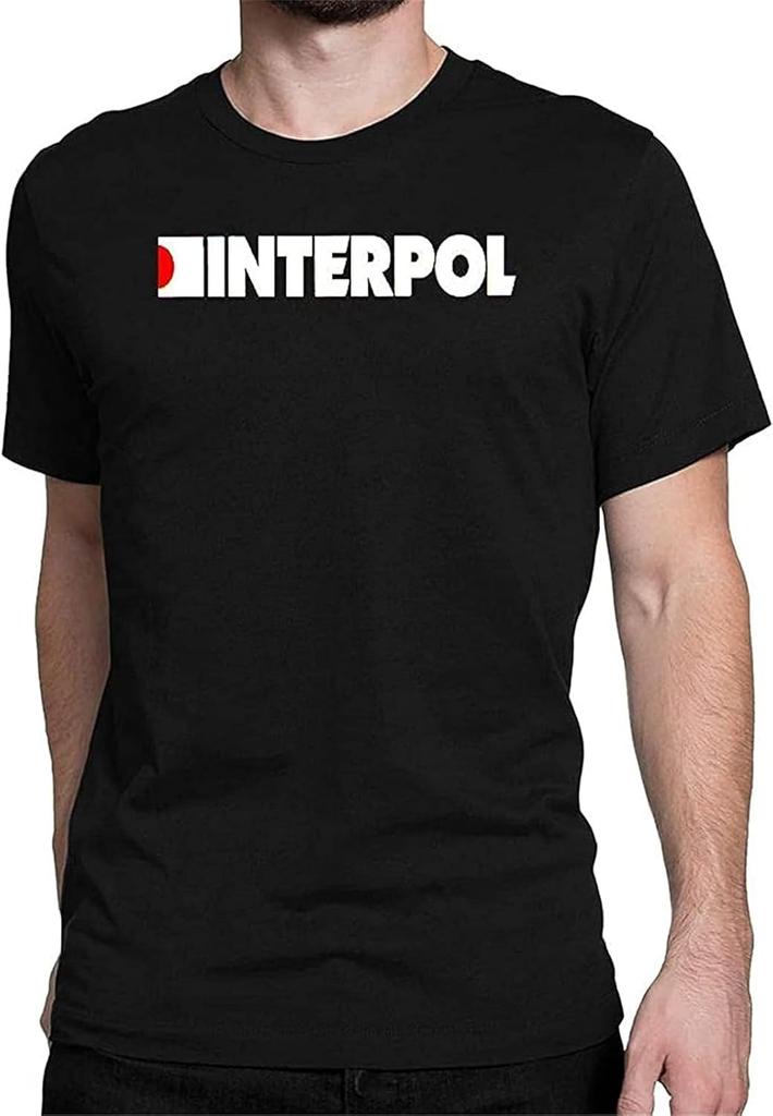 Хороший Приход от Мужской Группы Interpol Логотип Короткий Рукав Желтый Красный Мужчины Женщины Футболка68484