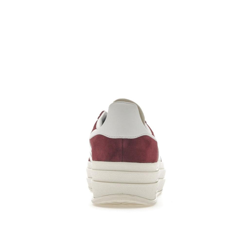 Adidas Gazelle Bold Shadow Red White женские кроссовки Cloud-White Core-White HQ6892