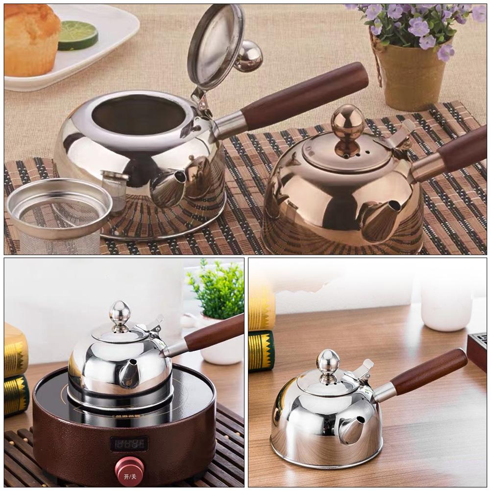 Плита из нержавеющей стали чайник для заваривания кофе в капсулах чайник для кипячения модный серебряный газовый чайник электрический