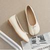 Women Flat Shoes Loafers Women's Flats 2024 New Split Toe Flat Sole Single Shoes Soft Sole Shallow Mouth Large Women's Shoes