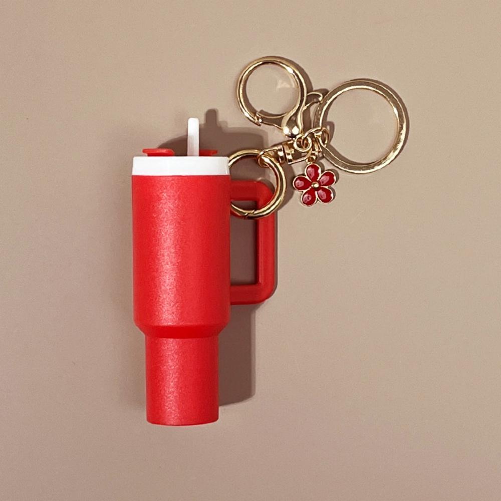 Mini Cup Keychains for Stanley Cup Accessories Cute Tumbler Lip Balm Storage Box Women Purse Backpack Decor Holder Ornaments