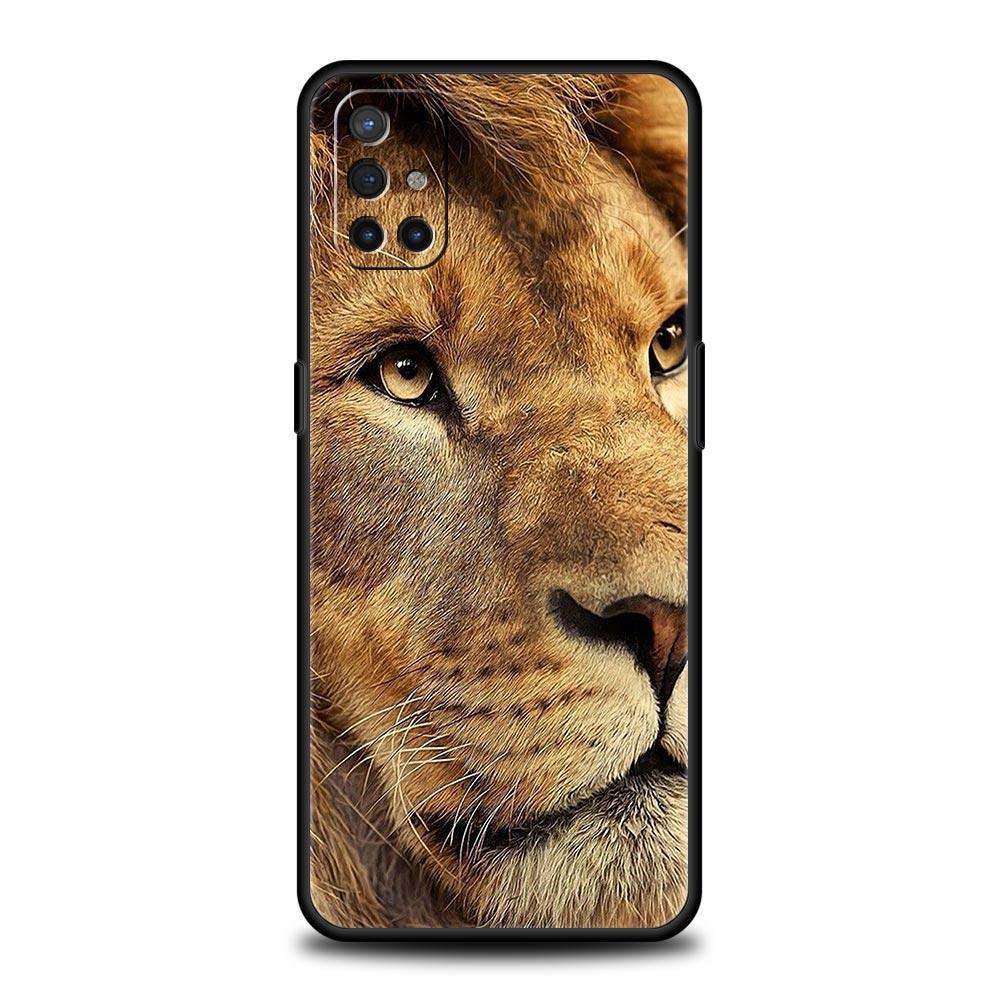 Tiger Lion Leopard For OnePlus 10 Pro 9 8T 8 Nord N10 7 7T 9R Phone Case For 1+ Nord 2T CE 2 N100 N200 Z 5G Soft DIY Black Cover