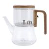 760ml Magnetic Glass Teapot Water Separation Clear Teapot with Strainer Anti Scald Handle