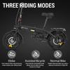 Electric Bike DYU A1F Pro 16" 250W Motor 7.5AH Foldable E-Bike Max Range 60Km Load 120Kg Black
