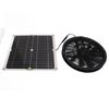 Solar Panel Powered Fan 10in Diameter Ventilator 100W for RV Yacht Greenhouses Bathroom