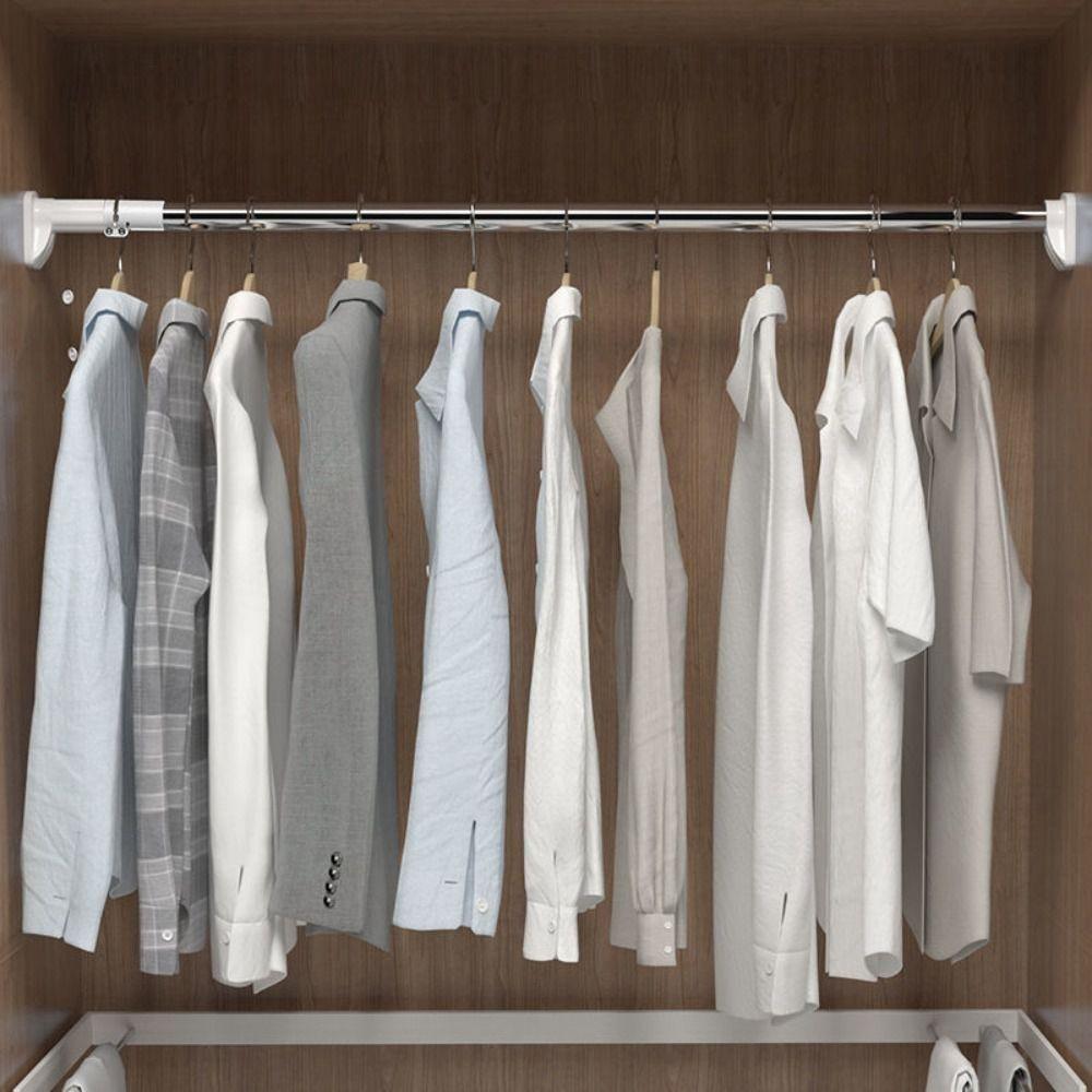 Гардеробная стойка-органайзер без перфорации, штанга для одежды, вешалка для сушки одежды, кронштейн для карниза для штор