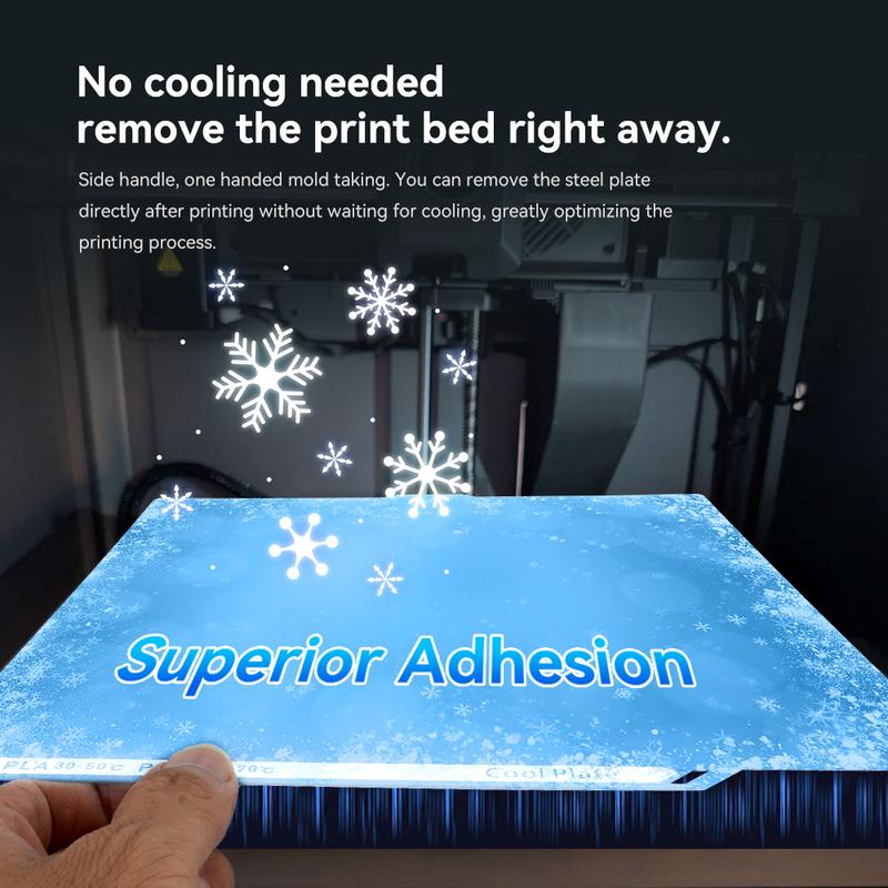 Build Plate For Elegoo Centauri Carbon Cold Plate Low Temperature Plate Double-Sided Printing 256x256mm Heat Bed 3D Printer Part
