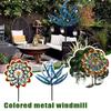Colored Metal Windmill Garden Lawn Outdoor Decoration Unique Wind Collectors Spinner Solar Wind Powered Catchers For Garden