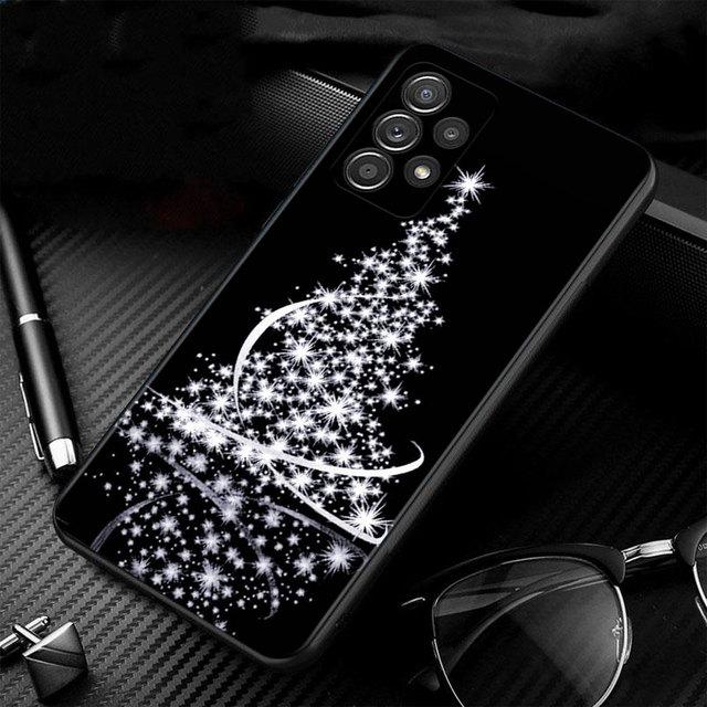 Чехол для телефона Samsung Galaxy A73 A72 A71 A12 A21s A22 A23 A31 A32 A51 A52 A52s A53 A02s, чехол с рождественской елкой и оленем