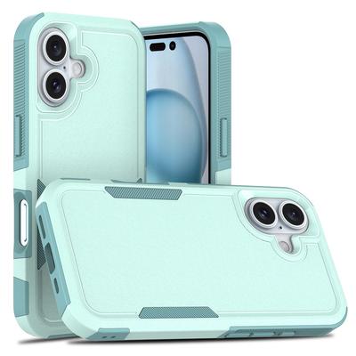 Ударопрочный двухслойный защитный чехол для телефона iPhone 16 15 11 12 13 14 Pro Max XS XR Роскошный контрастный бронированный чехол против падений