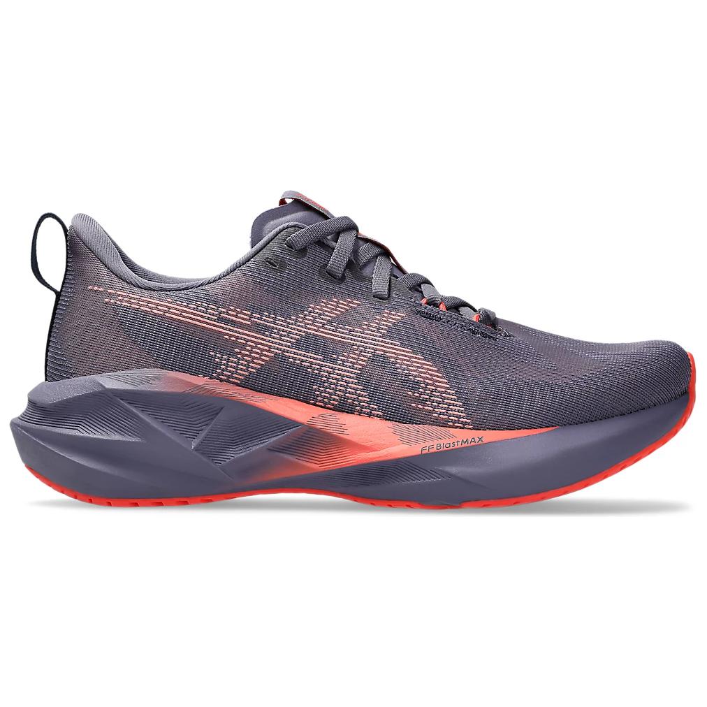 Asics Кроссовки женские Novablast 5 серо-фиолетовые коралловые рифовые 1012B765-500