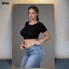 D Металлический Знак Уличного Искусства для Женщин x Дюймов Настенный Декор для Гостиной