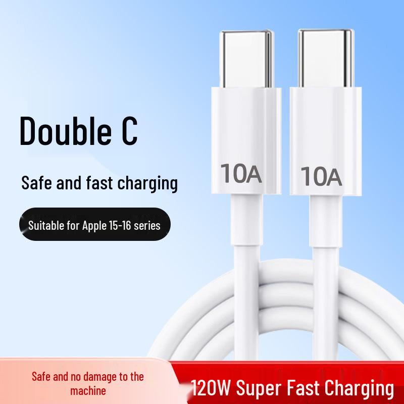 Плетеный кабель для быстрой зарядки 240 Вт, двойной Type-C, для телефонов Apple, Huawei, Honor