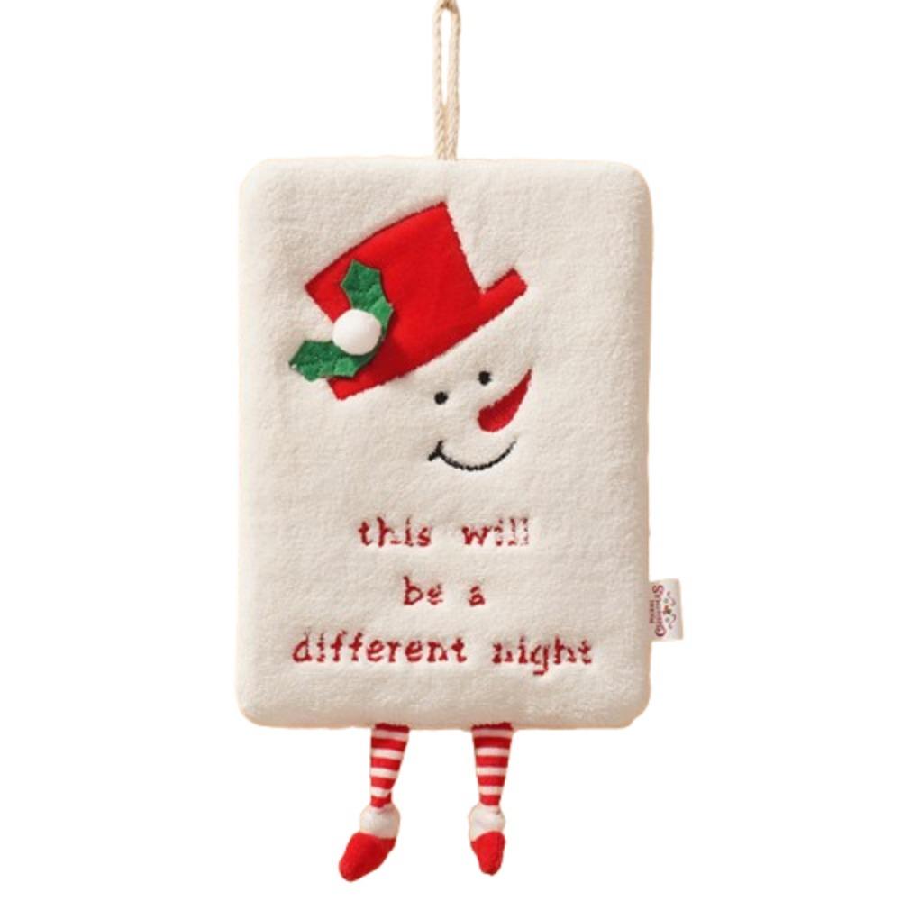 Coral Velvet Christmas Hand Towel Cartoon Children's Handkerchief Bathroom Kitchen Cleaning