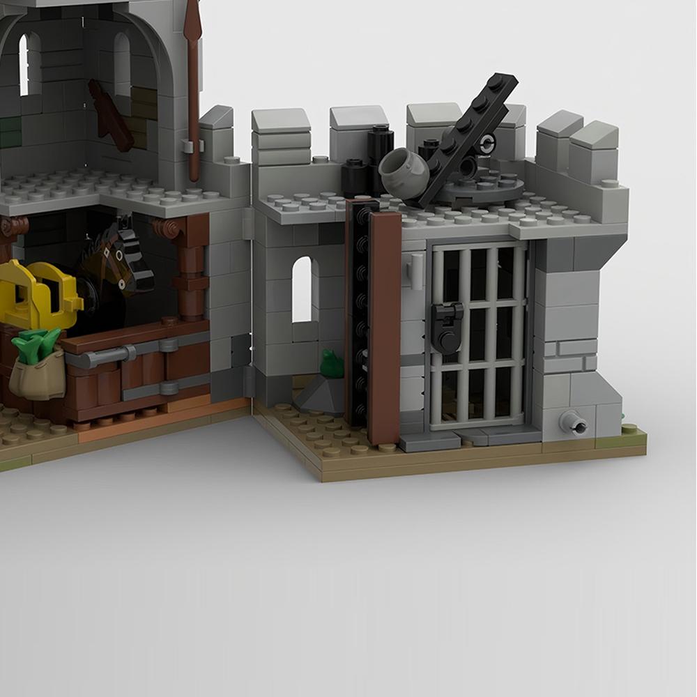 888 ШТУК Крепость Черного Сокола средневековый Замок Черные Соколы Модель Строительные Блоки Кирпичики Детские игрушки на день рождения Рождественские подарки