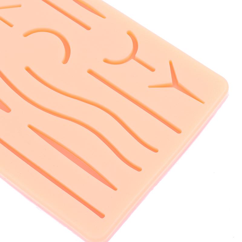 Модель шва кожи, силиконовая подушечка для наложения швов на рану, Y-образная тренировочная подушечка для травматического наложения швов, многоразовый силиконовый коврик для практики наложения швов