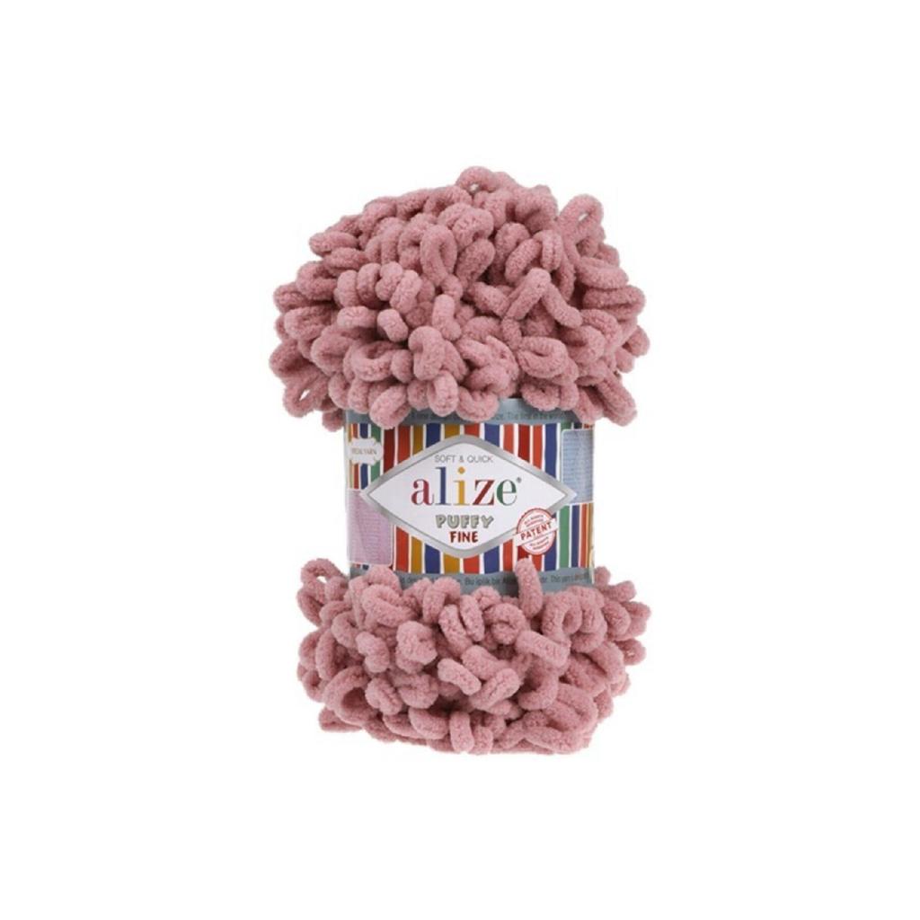 Пряжа для вязания черными пальцами Puffy Fine 60, 100 гр.