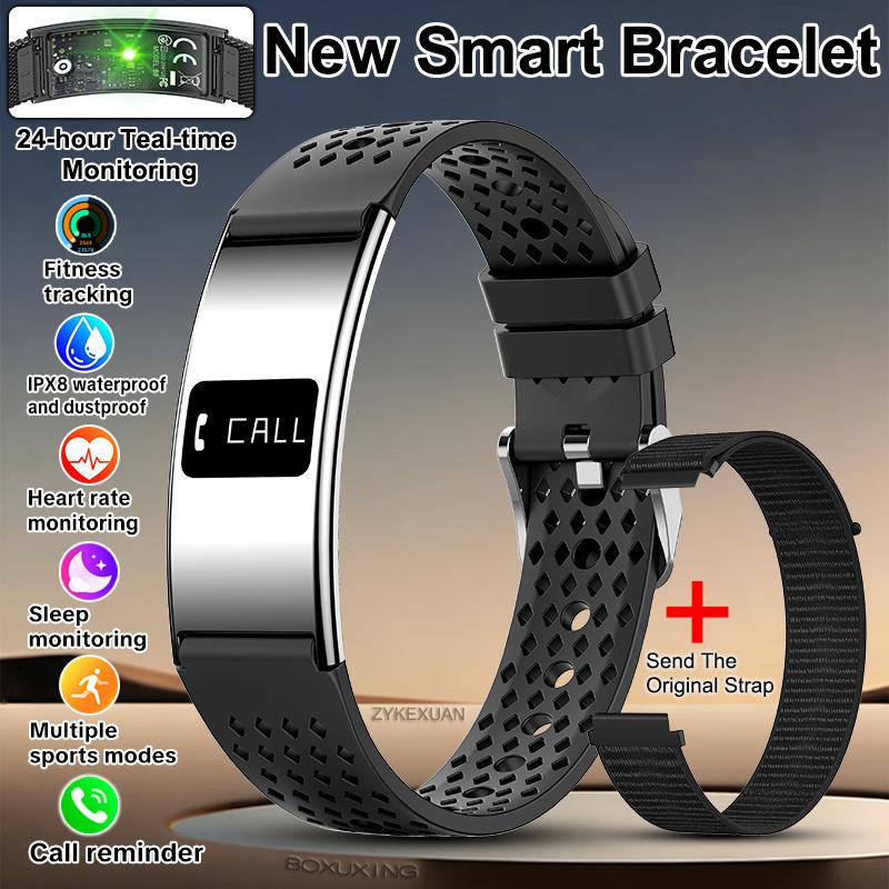 New Smart Bracelet Men Fitness Tracker IPX8 Waterproof Heart Rate Sleep Monitor Outdoors Sports Smartwatch Band For Android IOS