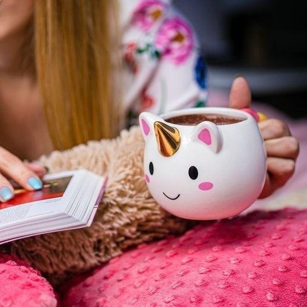 Rainbow Unicorn Cup Golden Horn Unusual Original Mug