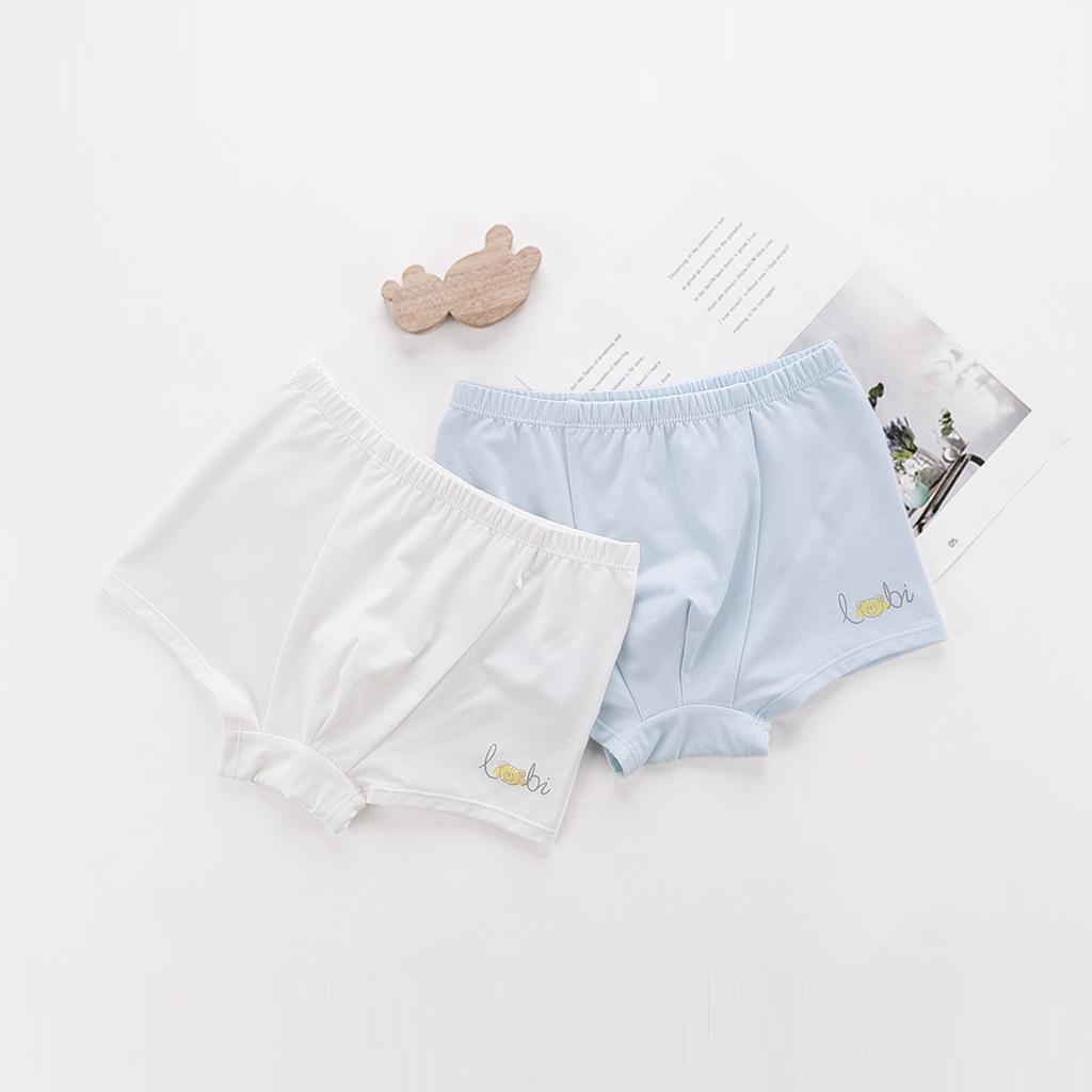 Rabbi children's clothing boys' underwear new style boys' baby flat corner pants Modal four corner shorts no butt clip 2-pack set
