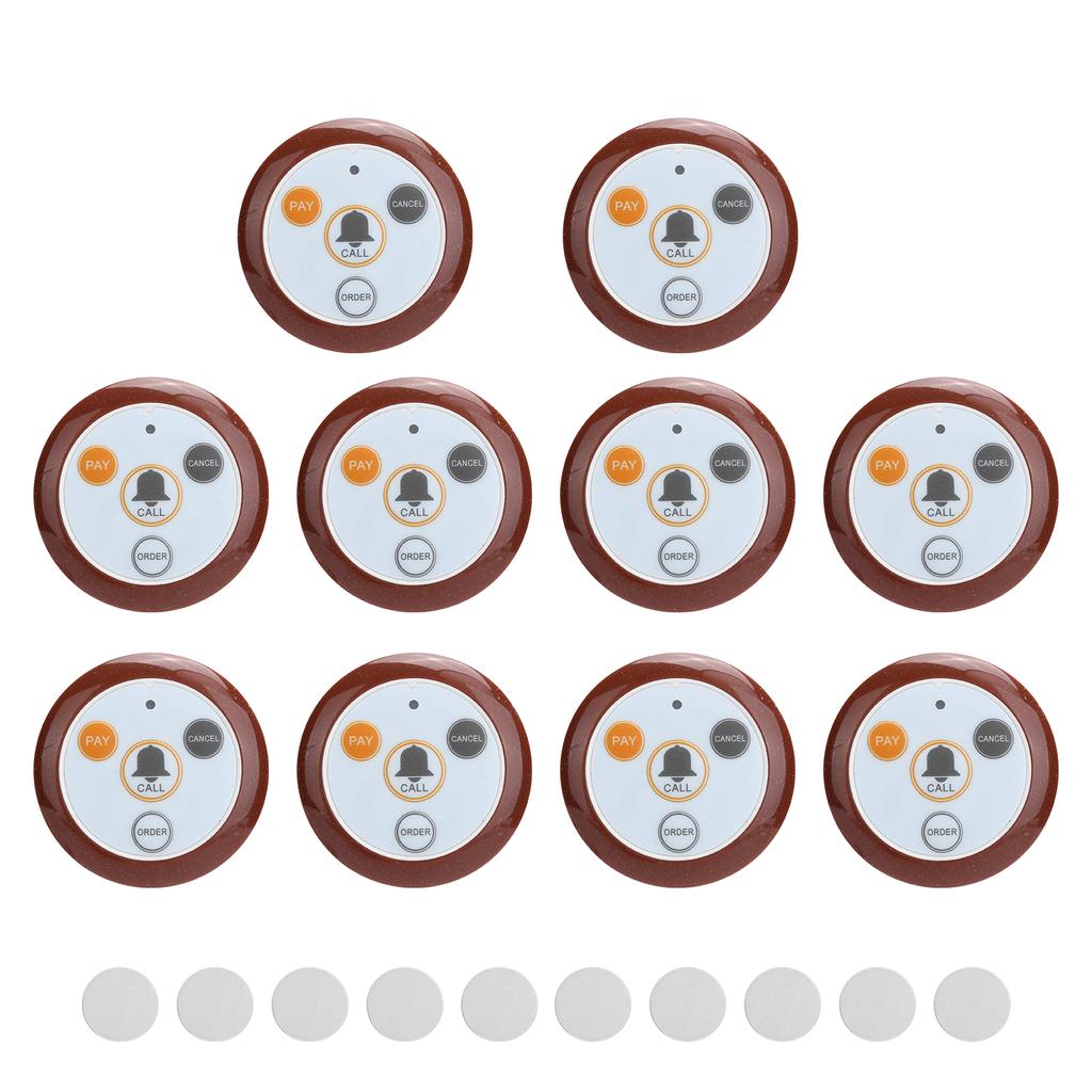 10 шт. Беспроводная пейджерная система вызова для ресторана SUC04 433,92 МГц DC6V
