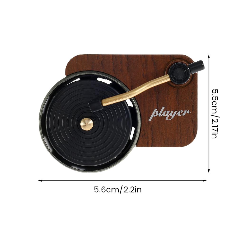 2 шт. Автомобильный освежитель воздуха Проигрыватель Ретро Автомобильный диффузор воздуха Форма проигрывателя 12 шт. Автомобильные ароматерапевтические таблетки для дома, офиса