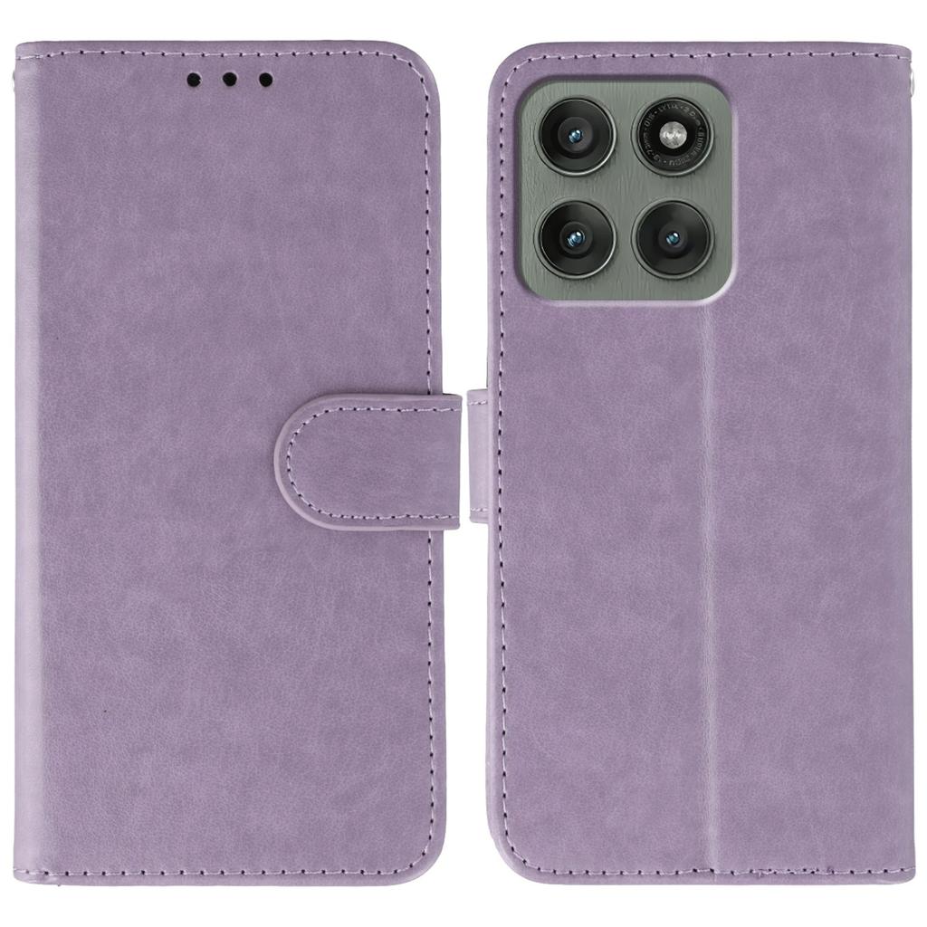 Чехол-книжка из искусственной кожи для Motorola Edge 60 Pro 5G с ремешком