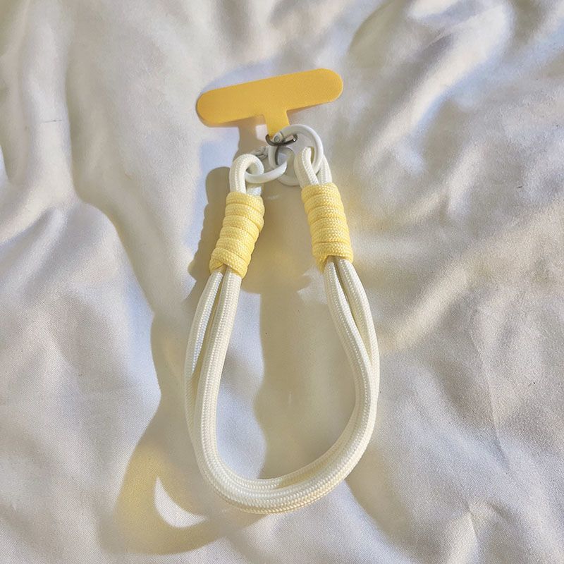 Cute Trendy Short Phone Case Lanyard Wrist Strap Macaron Color Phone Charm Chain for Women