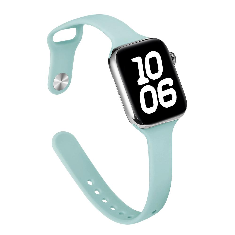 Тонкий силиконовый ремешок для Apple Watch 46 мм Band 44 мм 45 мм 38 мм 42 мм 49 мм Bracelet iWatch Correa Serie 8 7 6 5 SE 4 9 10 ultra 3 2