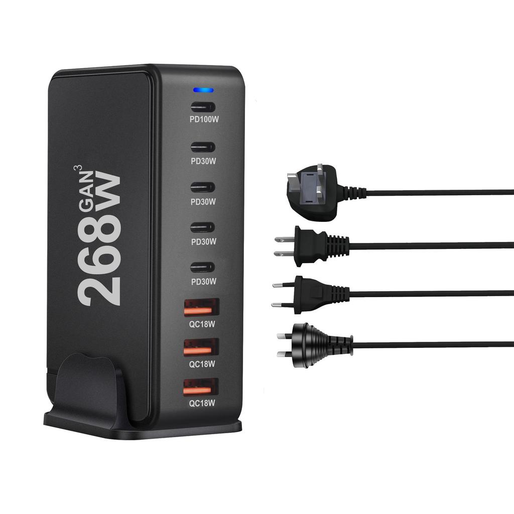 800W Multi-Port GaN PD Fast Travel Charger Adapter