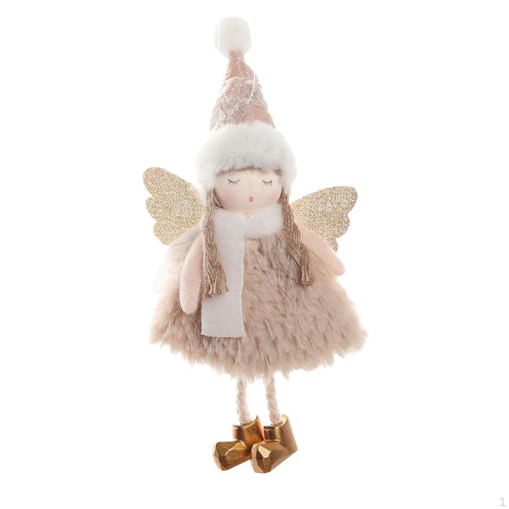 Angel Doll Decoration Decorative Plush Pendants Xmas Tree Ornament for Year Fairy Presents